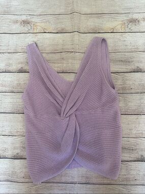Robert Rodriguez Lavender Twist-Knot Knit Tank Size Small